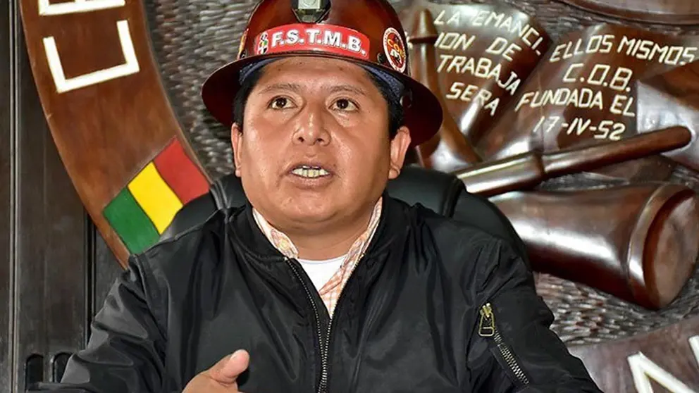 exejecutivo de la Central Obrera Boliviana (COB), Juan Carlos Huarachi,